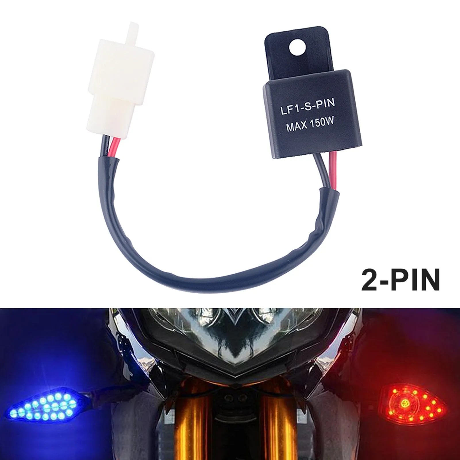 Turn Signal Rate Control Turn Light Flasher Relay Motorcycles LED Turn Light Flasher Relay Turn Signal Rate Control Blinkrelais Qme