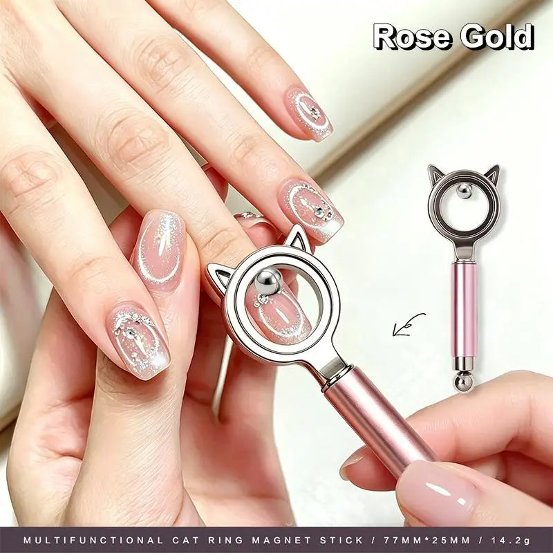 Hollow Cat Eye Magnet Strong Upgrade 3-Second Fast Black Hole Effect Qme Rose Gold
