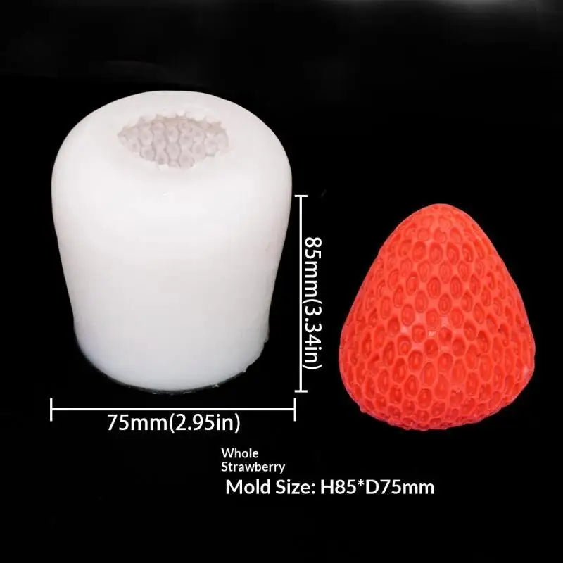 3D Fruit Shaped Silicone Molds With Food Grade Material And Easy Demold Perfect For Candle Making Soap Making Baking DIY Crafts Qme J