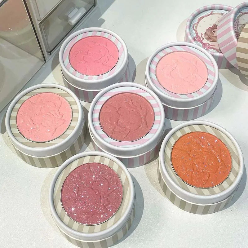 HERORANGE Sweet Wild Pleasing Face Relief Blush Whitening Powdery Qme
