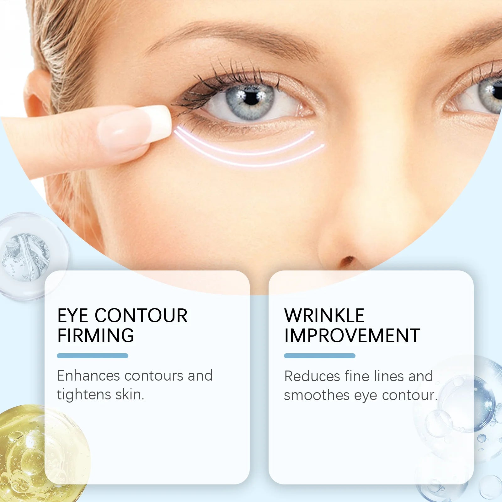Lightening Dark Circles Eye Cream Anti-Puffiness Fade Fine Lines Firming Hydrating Moisturizing Under Eye Care Collagen Eye Crea Qme