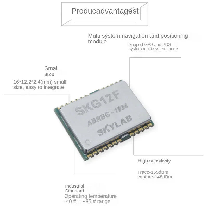 GPS, BDS Multi-system Positioning GNSS Module, MT3331 Small Size GPS Positioning Module Qme