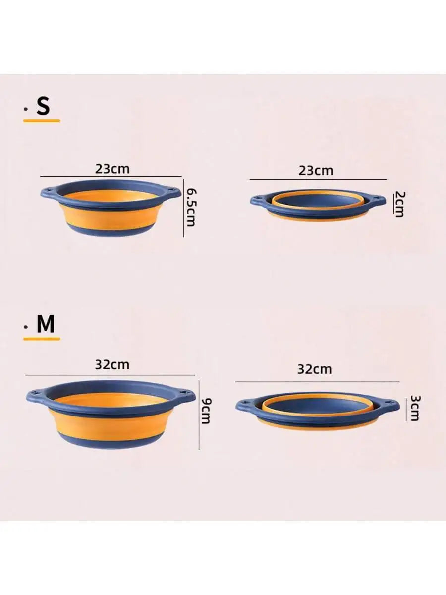 Lightweight Telescopic Portable Folding Wash Basin Easy Storage Hook Qme