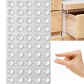 100Pcs Self Adhesive Door Stopper Rubber Damper Buffer Cabinet Bumpers Silicone Furniture Pads Cushion Protective Pads Qme 10x3mm-100pcs