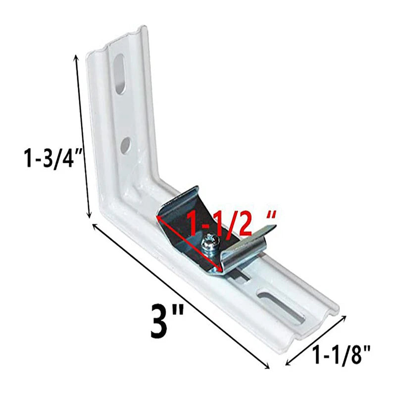 1/2Pcs 3Inch Vertical Blind Bracket Clips Metal Roller Shutter Pull Curtain Fixing Mounting Holder Accessories Qme
