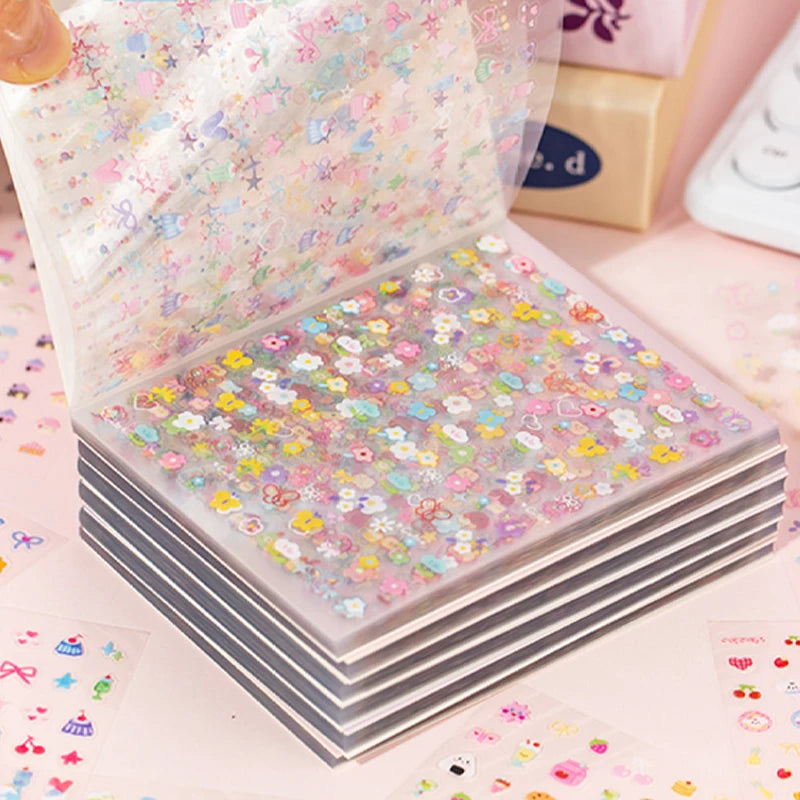 32 Sheets/Bag Dopamine Mini Stickers for Scrapbooking DIY Art Journal Phone Case Planner Notebook Decoration Gift Supplies Qme