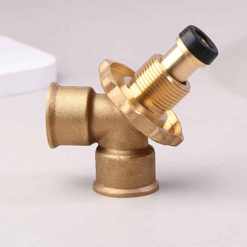 Gas Burner Heater Cylinder Connection Port Y Splitter Three Way Valve Qme