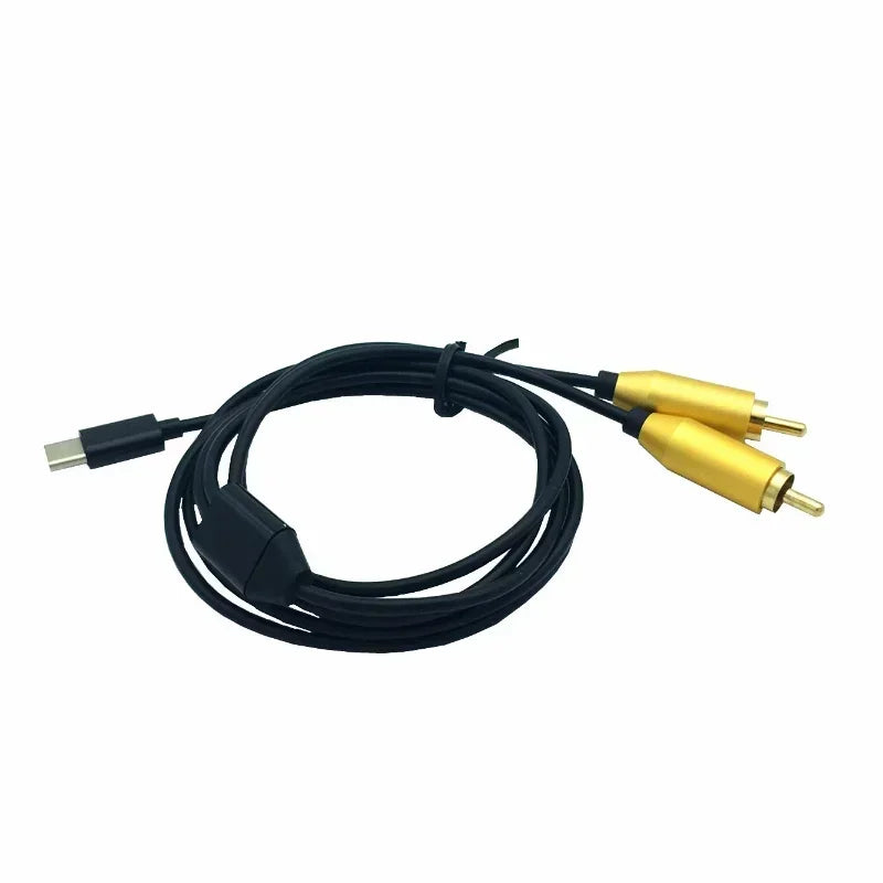 2PCS Type-C USB C to 2 Dual RCA Male Signal For Video AV Audio Adapter Cable Converter Function Mobile Phone Accessories Qme