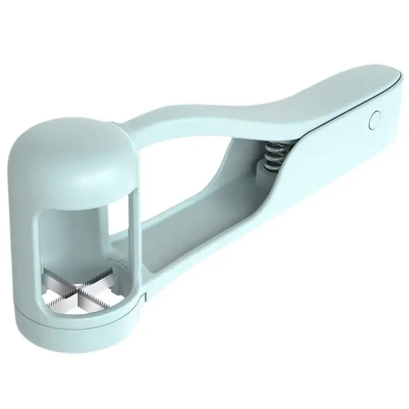 Fruit Slicer Press Stainless Steel Blade Grape Cherry Strawberry Qme Light blue