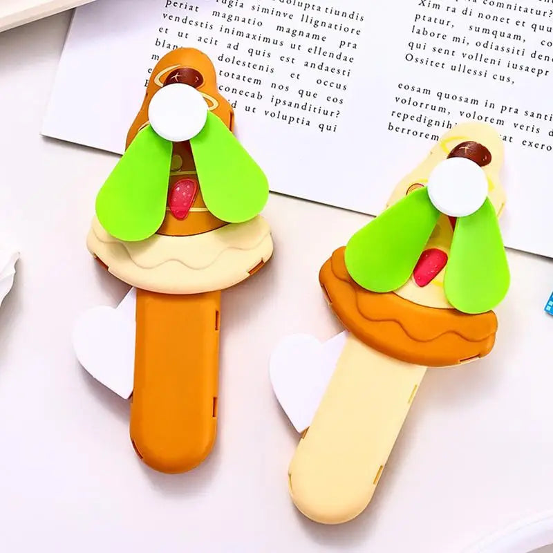 Portable Hand Pressure Fan Toys Kids Adult Birthday Random Mini Qme