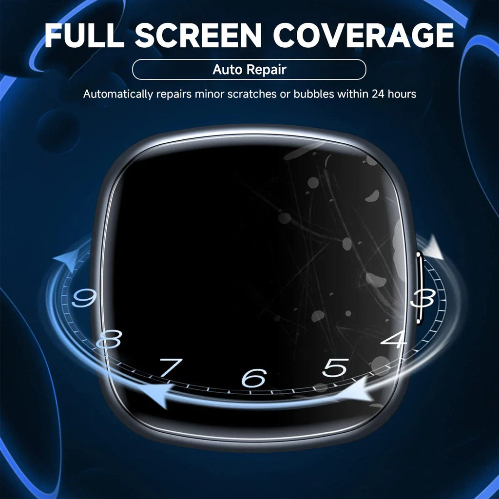 Soft Clear Protective Film For Fitbit Versa 4/3/Sense 2 Smart Watch Versa4 Sense2 Screen Protector Full Cover for Ace LTE Qme