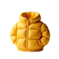 Down Jacket-Shaped Pen Holder Desktop Organizer for Stationery Makeup Brushes Home Office Shelf Decor, for Shool Gift Qme Yellow 7.5x8CM