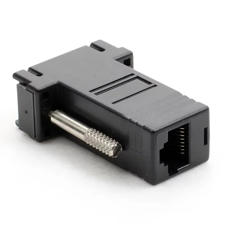 ESCAM 10PCS/LOT VGA Video Extender Male to LAN CAT5 CAT6 RJ45 Network Cable Female Adapter vga to rj45 adapter Qme