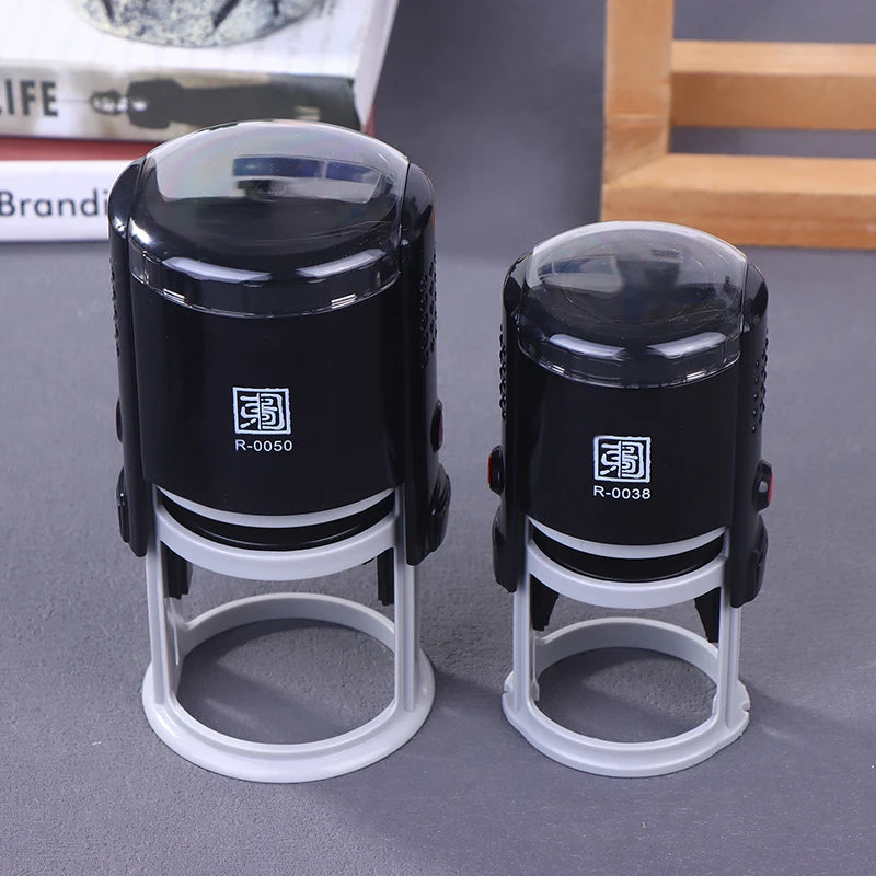 Customizable Self-inking Stamps 25 30 40 Round Large Self Inking Qme