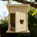 Chic Mini Dollhouse Wooden Birdhouse Nest Chicken Coop Model Home Qme Default Title