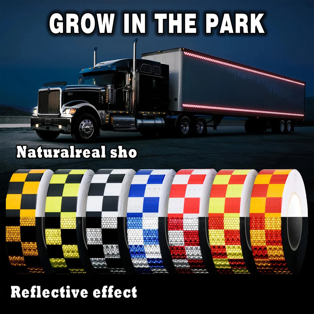  Reflective Sticker Car Safety Warning Tape for Bicycle Scooter Truck - Decorative Warning Marking Tools Qme