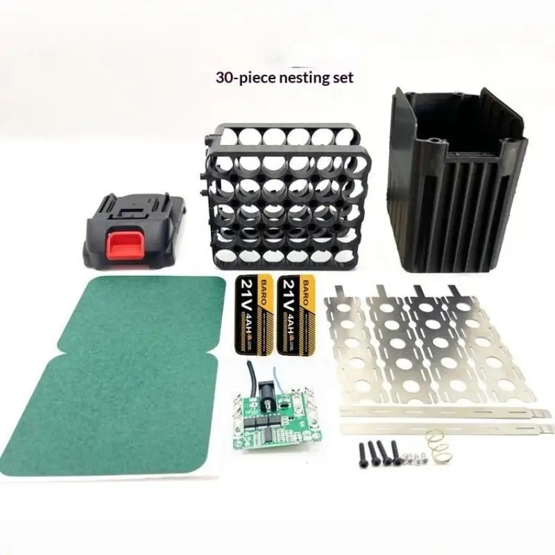 21V Battery Case Screwdriver 5X 10X 15X 20X 30X 18650 Holder 5S 50A Qme