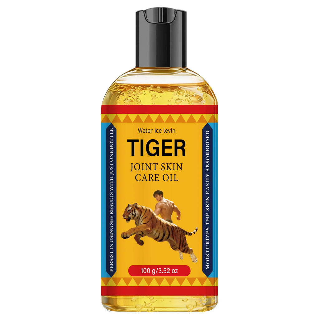 Collagen Infused Tiger Joint Skin Oil, Quick Absorb Hydrating Firming Body Care Oil Qme YELLOW 100g