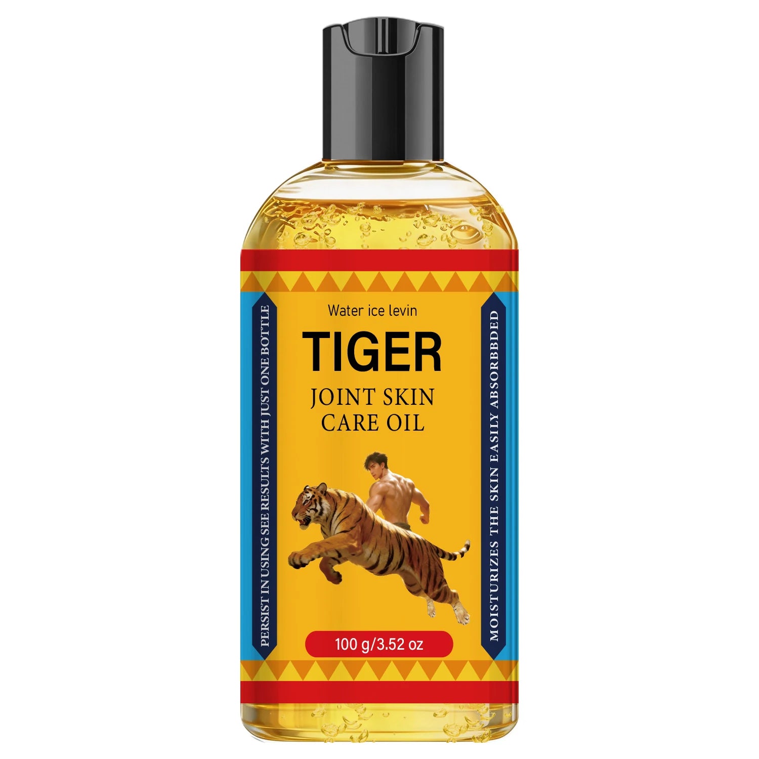 Collagen Infused Tiger Joint Skin Oil, Quick Absorb Hydrating Firming Body Care Oil Qme YELLOW 100g