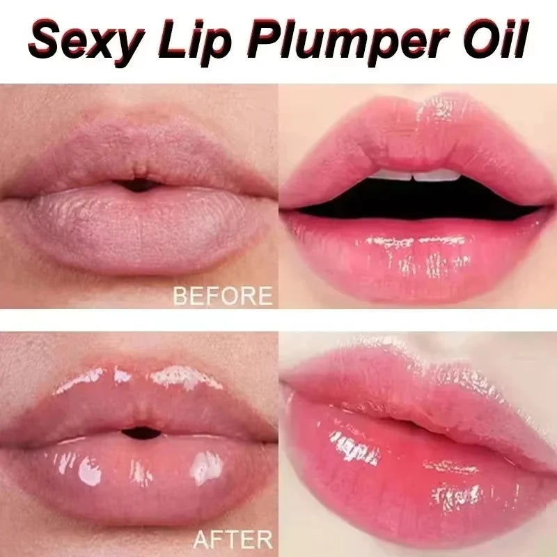 Fast Volumising Lip Plumper Serum Sexy Lip Oil Gloss Increase Lip Elasticity Reduce Fine Lines Brighten Moisturizing Lip Care Qme