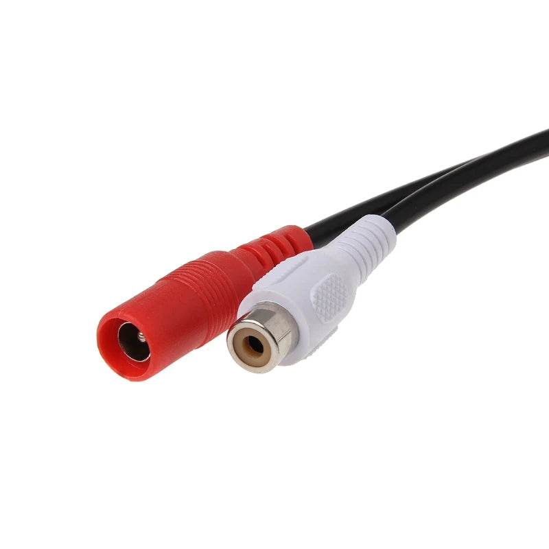 2PCS Microphone Audio Pickup Sound Monitoring Device For CCTV Camera Security System Qme