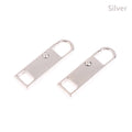Zipper Slider Puller Replacement Removable Head Luggage Schoolbag Qme Silver