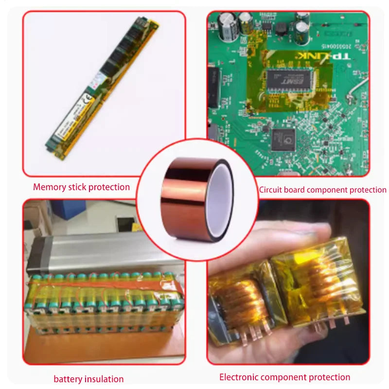 33M 3mm-50mm Printer Parts High Temperature Resistant Heat BGA Polyimide Insulating Thermal Insulation Adhesive Tape Qme