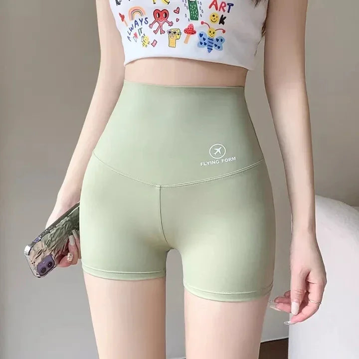 2023 Summer Sports Yoga Shorts Women Letter Embroidery Biker Shorts Women High Waist Casual Streetwear Elastic Female Underwear Qme GN L(65-80KG)