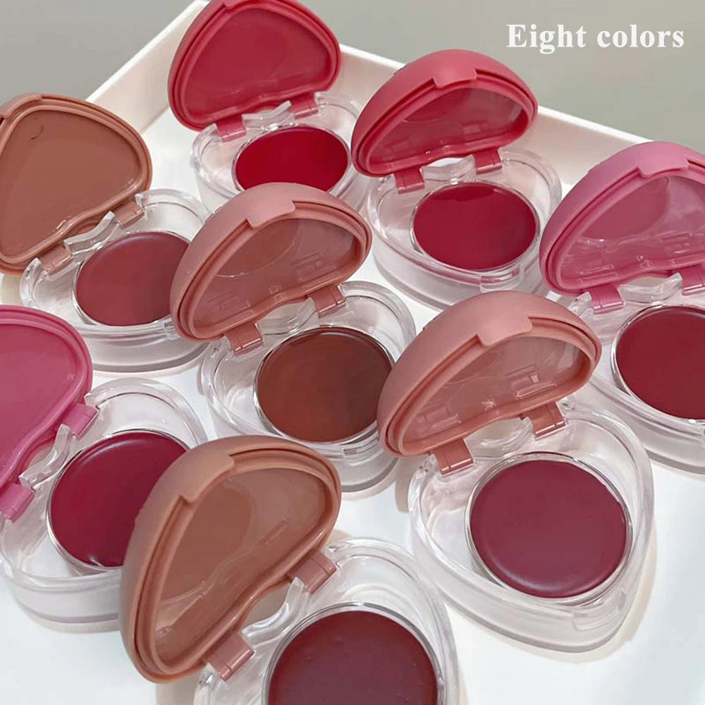 HERORANGE Lip Cheek Dual-purpose Mud Lipstick Natural All-match Matte Qme