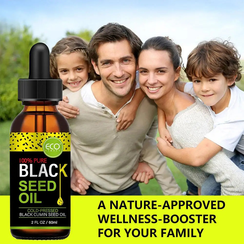 Pure Cold Pressed Black Seed Oil Improves Hair Line Toughness Nourishes The Body Skin Hair Massage Moisturizing For Skin Hair Qme