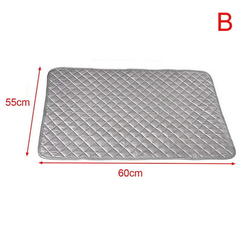 Ironing Mat Laundry Pad Washer Dryer Cover Board Heat Resistant Qme 60x55cm