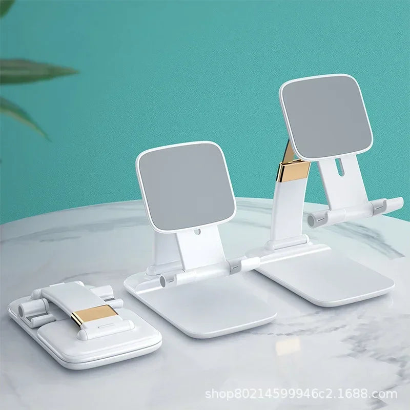 2pcs Adjustable Phone Holder Stand for IPhone 12 Pro Max Samsung Note 20 Ultra IPad Tablet Foldable Metal Holder Desk Stand Qme