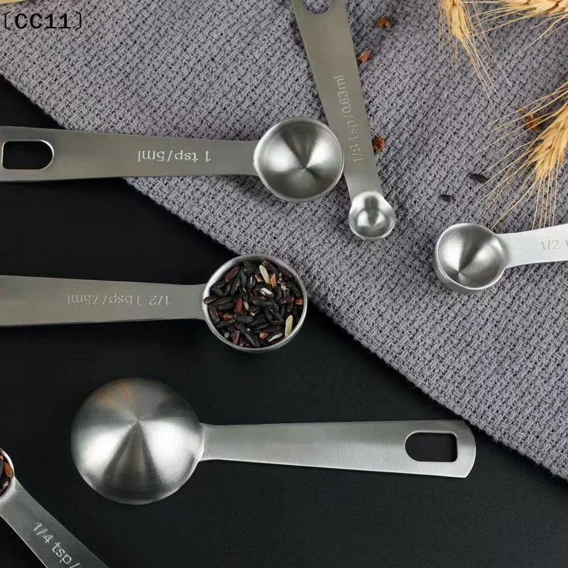 Stainless Steel Measuring Spoon 1 5 Scale Ruler Kitchen Cooking Qme