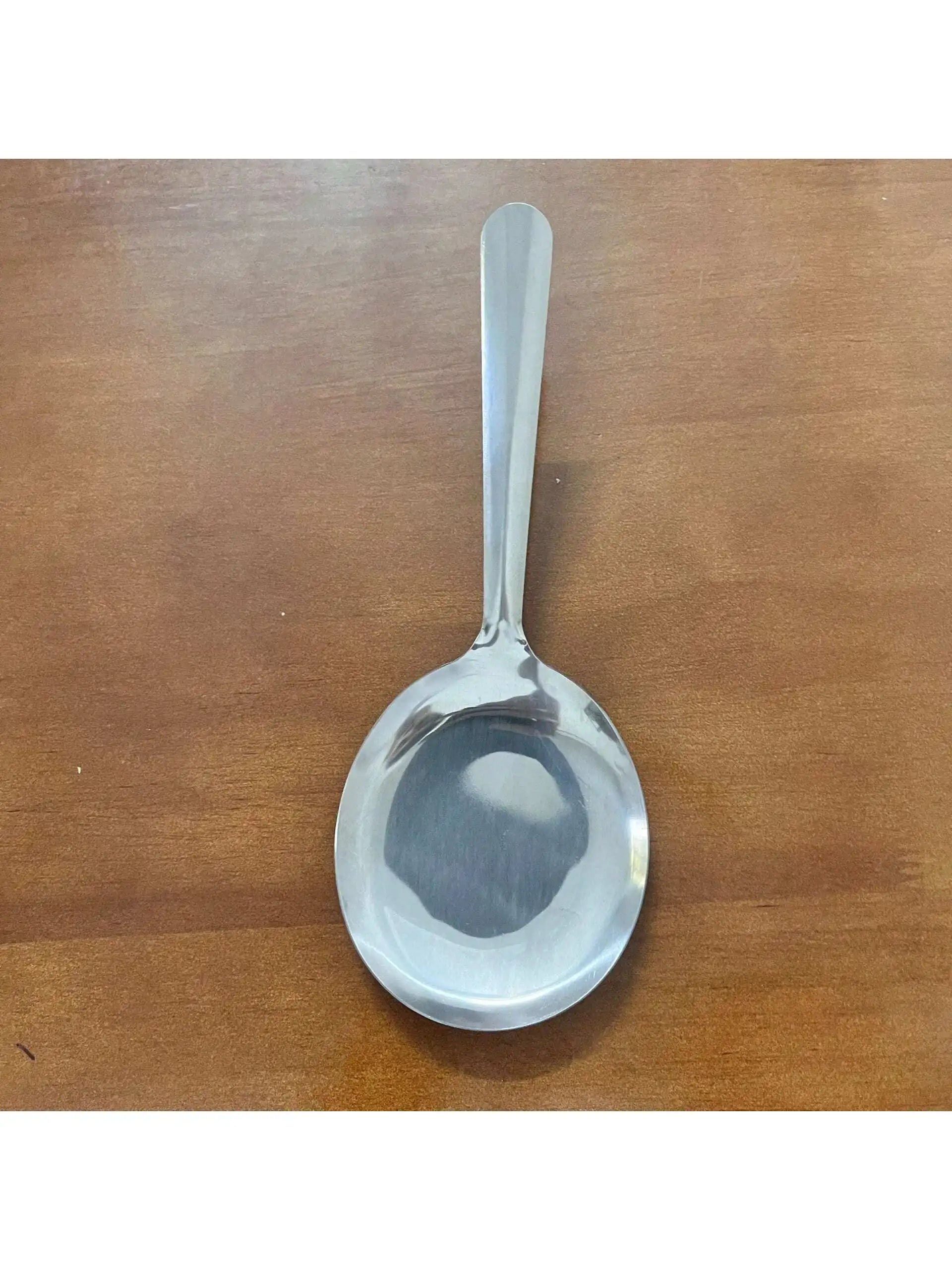 Stainless Steel Ladles Serving Soup Rice Spoon Drain Hole Heat Qme Round spoon