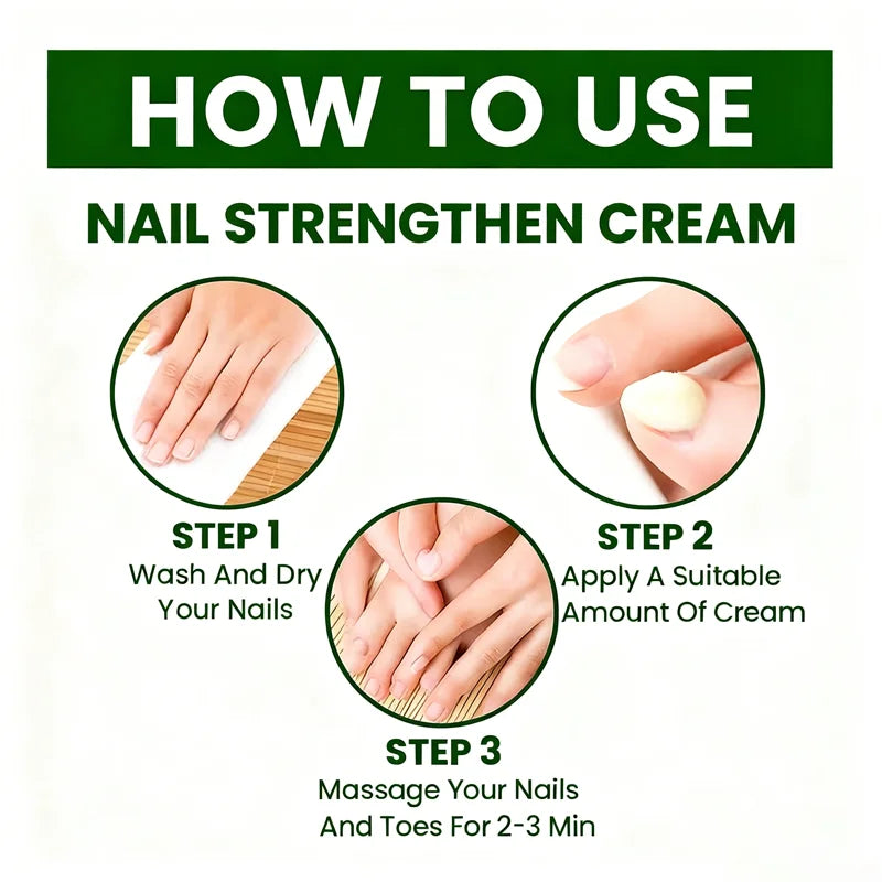 Day & Night Nail Strengthening Cream with Hyaluronic Acid & Urea - Effectively Moisturizes, Nourishes & Protects Nails & Skin. Qme
