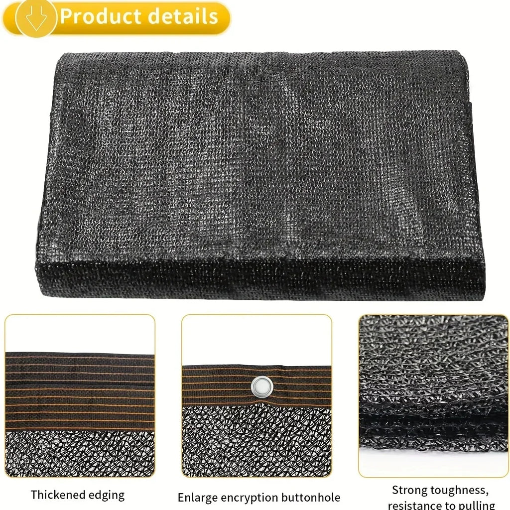 30%~90% Shading Anti-UV Black HDPE Sunshade Net Greenhouse Garden Succulent Plants Cover Netting Swimming Pool Sun Shade Net Qme