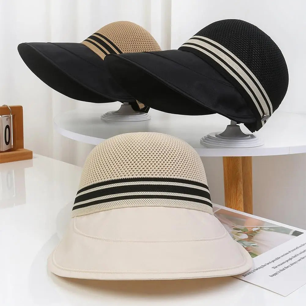 Breathable Women's Sun Hat Large Brim Hats Spring Summer Fisherman Qme