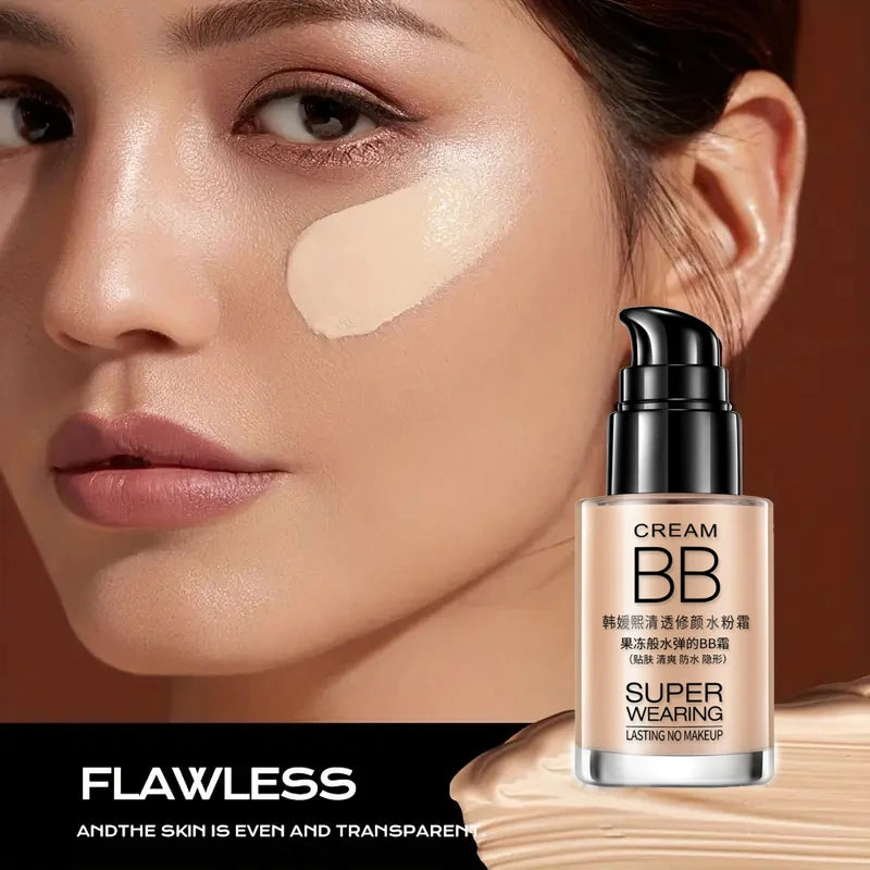 BB Foundation Cream Moisturizing Isolating Waterproof Sweat Proof Qme