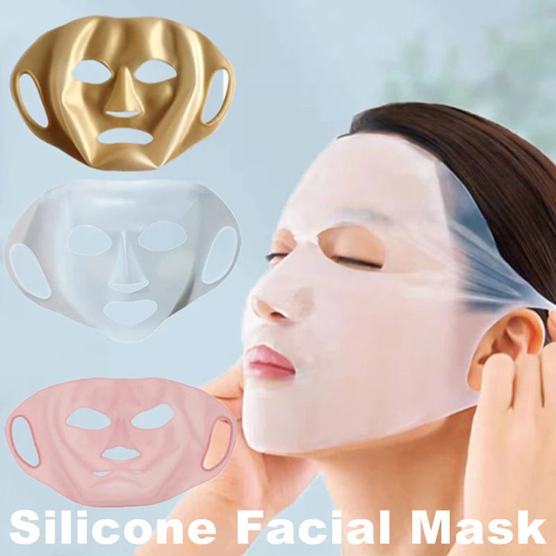 Silicone Facial Mask Reusable Skin Care Tool Women Hanging Ear Design Qme
