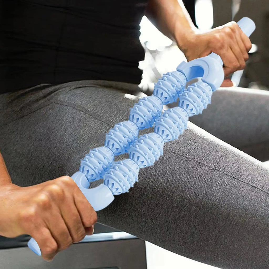 Massage Stick Deep Tissue Massage Roller Stick Non-Slip Massager for Body Neck Back Arms Cramps Tightness Daily Warm up Home Qme