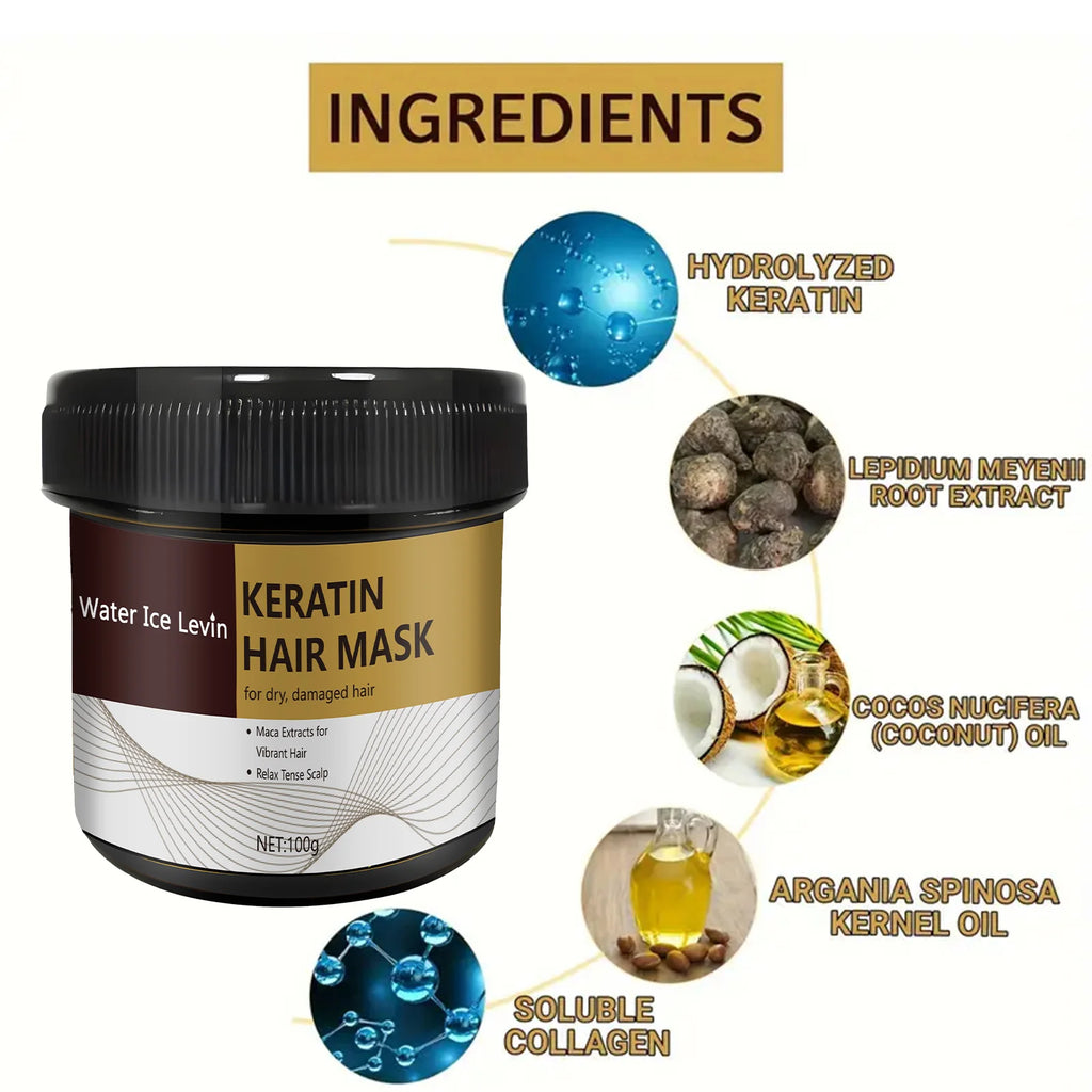 Magical Keratin Hair Mask For Maltreated Hair 9Seconds Repairing Damaged Frizzy Hairs Smoothing Nourish Straightening Hair Care Qme