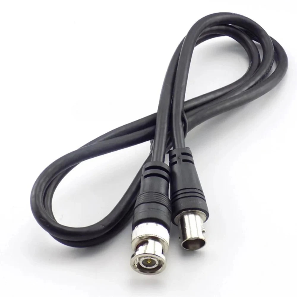 5PCS BNC Female To Male Adapter Cable For CCTV Camera BNC Connector Extension Coaxial Line Camera Accessories 1M D5 Qme female 5PCS