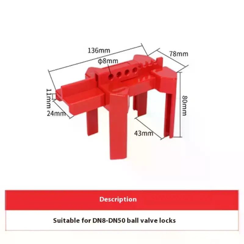 DN8-DN50 Adjustable Ball Valve Lockout Prinzing Tap Water Pipeline Qme