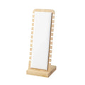Solid Bamboo Wood Jewelry Display Stand Necklace Showcase Holder Pendant, Long Chain Handing Organizer Holder For Necklaces Qme WHITE