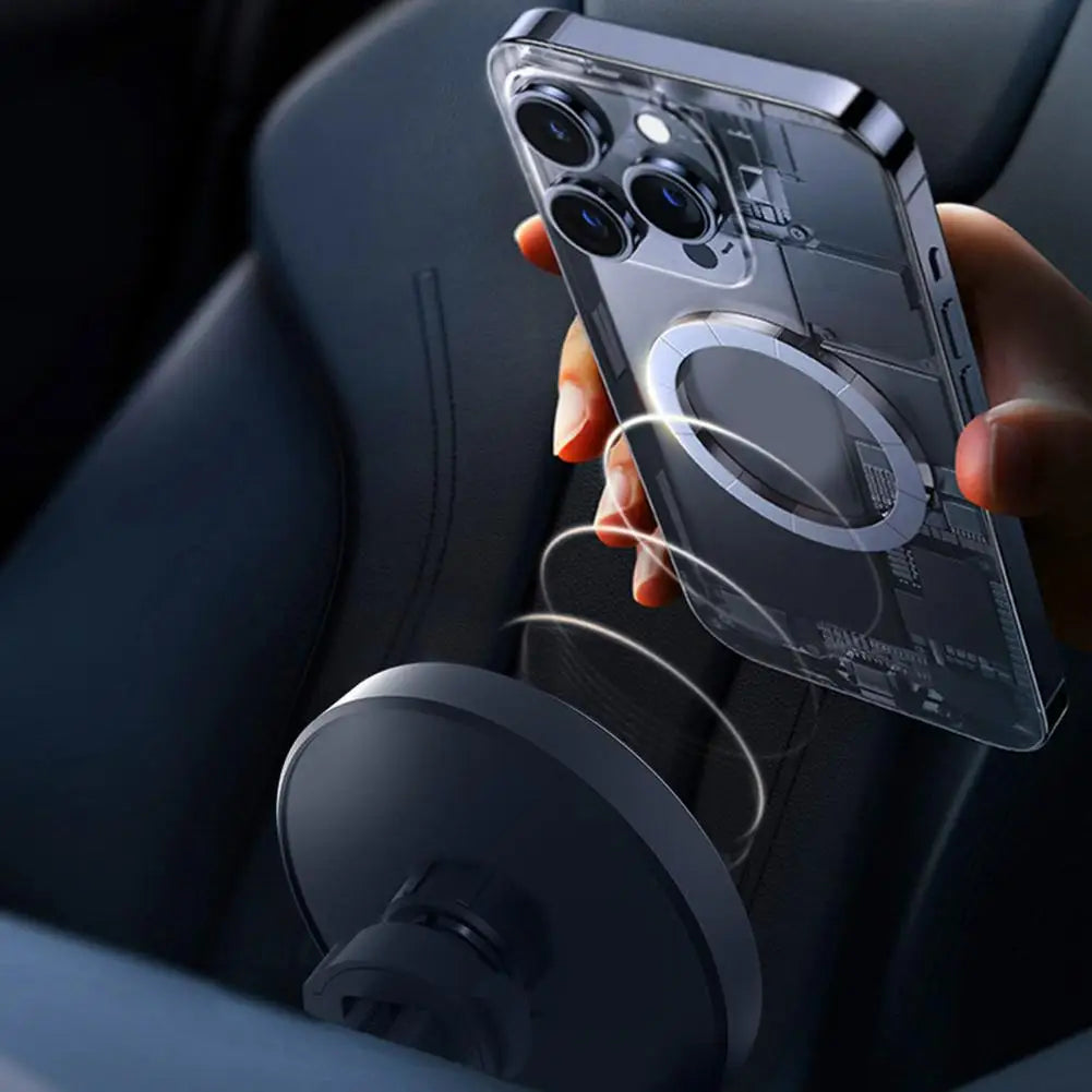 Magnetic Car Air Vent Phone Holder 15W Fast Charging Station Wireless Qme