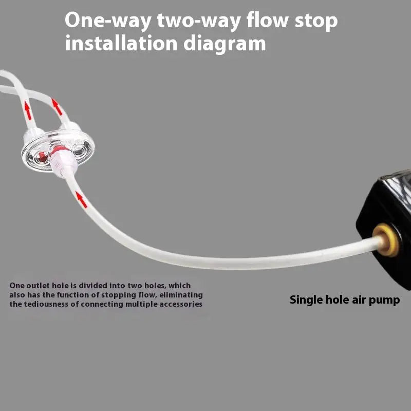 Oxygenation Pump Check Valve Oxygen One-way Fish Tanks Supply Qme