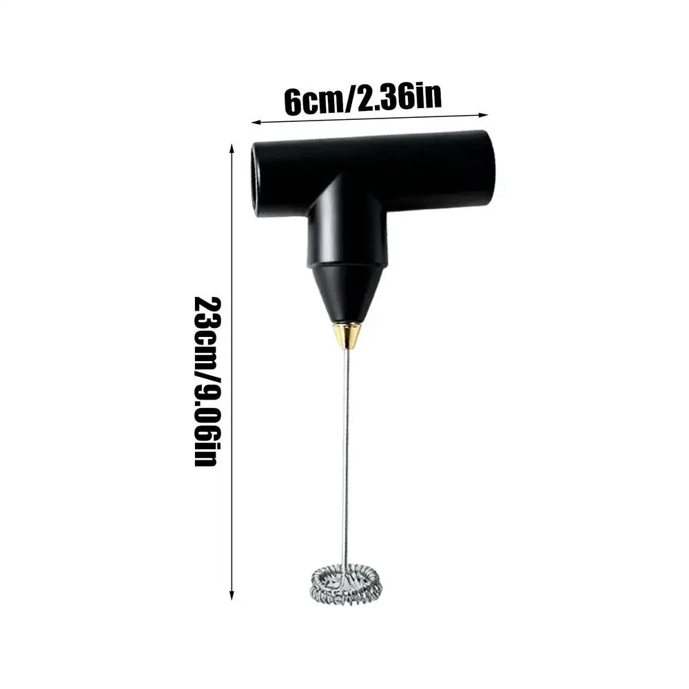 Electric Mixer Milk Beater Double Head Coffee Frother Foamer Machine Stainless Steel For Home Kitchen Wholesale&Dropship Qme CN Black