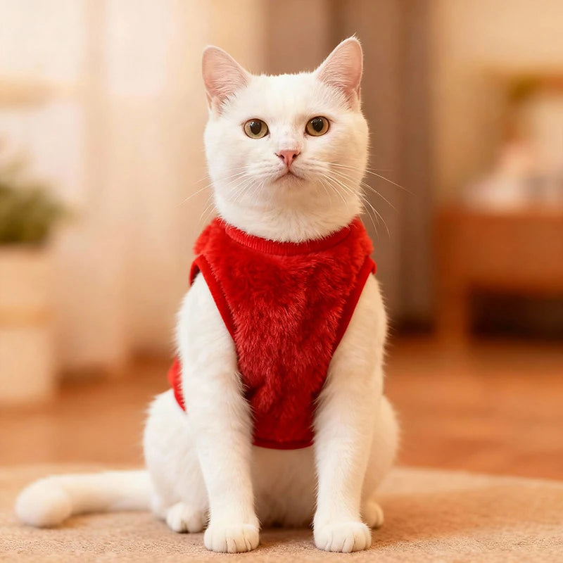 Anti-shedding Pet Sweater Coat Cats Dogs Comfortable Vests Small Qme