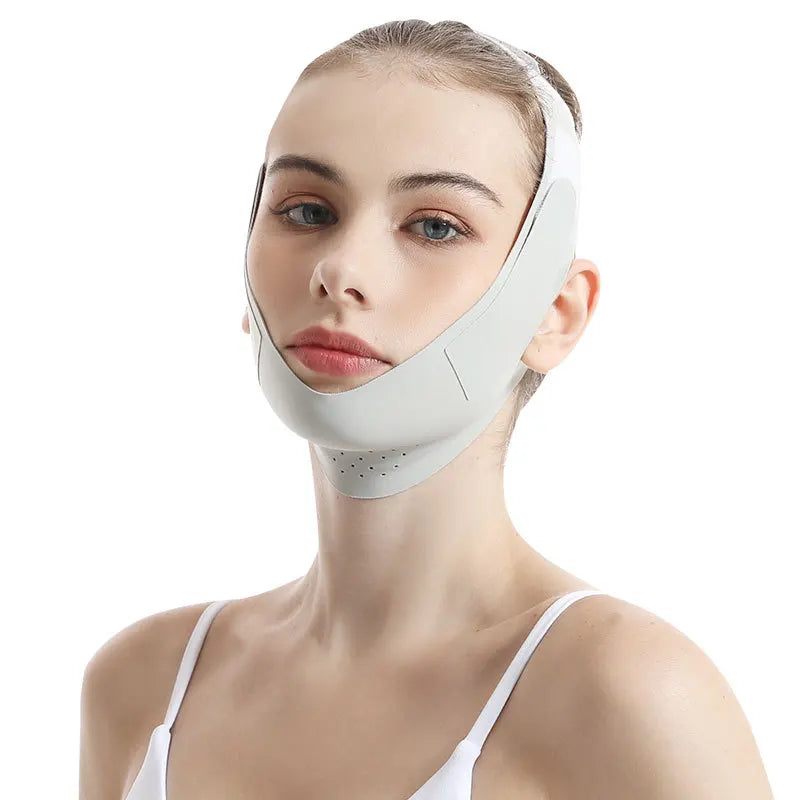 Reusable Face Slimming Bandage V Line Shaper Women Chin Cheek Lift Up Qme Green China Mainland