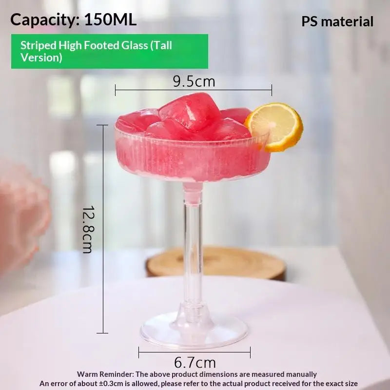 Detachable Champagne Tower Dessert Cup Wedding Party Plastic Martini Qme high